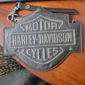 Harley Davidson Leather Wristlet Purse